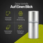 ZOLMER® Muskatnuss Mühle mit Vorratsbehälter
