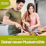 ZOLMER® Muskatnuss Mühle mit Vorratsbehälter