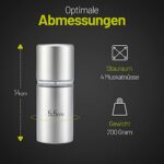 ZOLMER® Muskatnuss Mühle mit Vorratsbehälter
